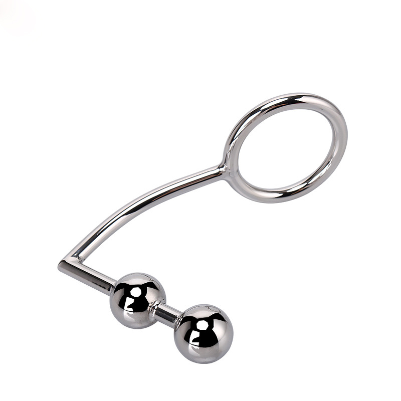 2 Beads Anal Hook with Cock Ring