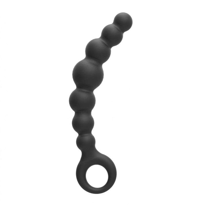 Curved Anal Beads with Pull Ring