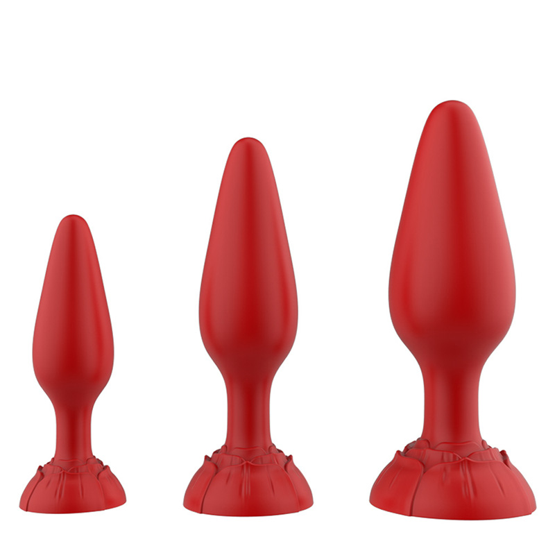 3-Pack Silicone Butt Plug Set