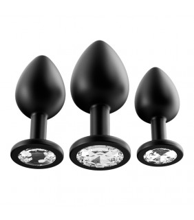 3-Piece Silicone Butt Plugs Kit