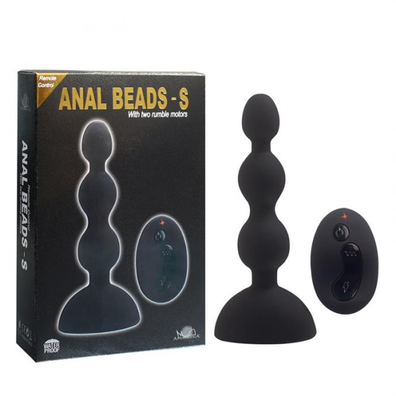 Dual Motors Vibrating Anal Beads-Remote