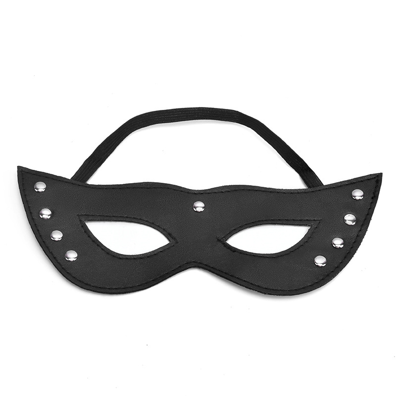 Spike Leather Fox Eye Mask