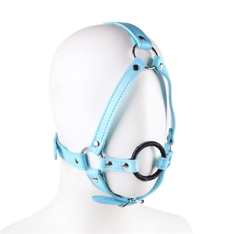 Open Mouth Ring Gag Head Harness