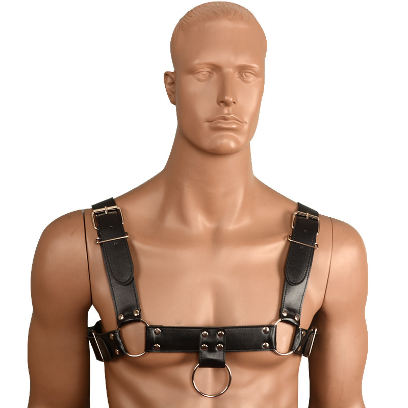 Male Chest Harness in Black