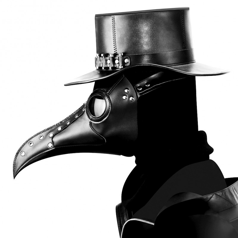 Steampunk Black Plague Beak Mask