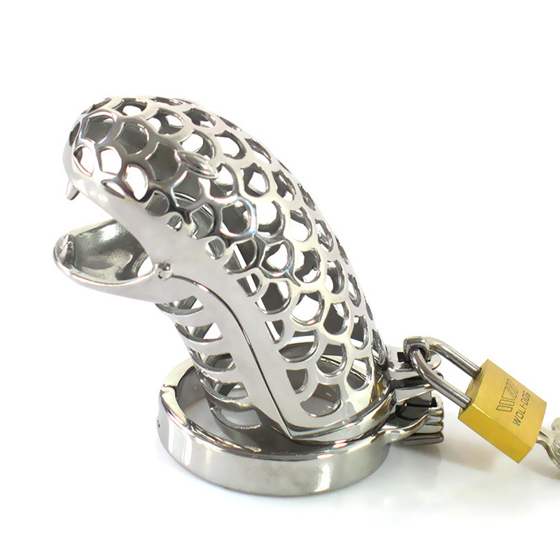 Stainless Steel Snake Cock Cage