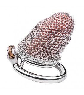Stainless Steel Mesh Cock Cage - M