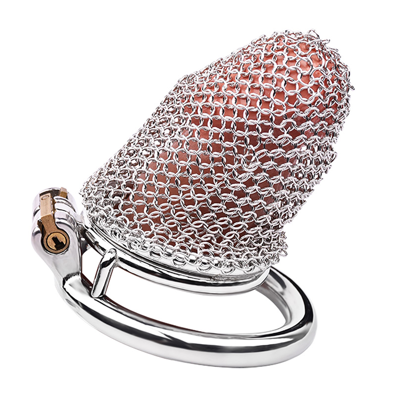 Stainless Steel Mesh Cock Cage - M