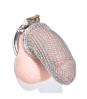 Stainless Steel Mesh Cock Cage - L