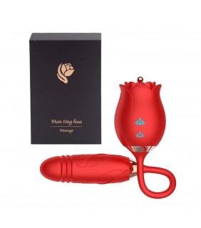 Two Heads Vibrator - Rose VII