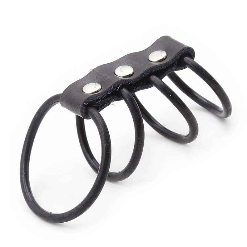 4 Rings Silicone Cock Ring
