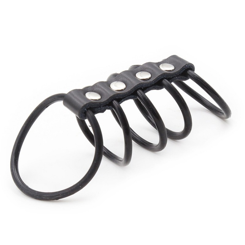5 Rings Silicone Cock Ring