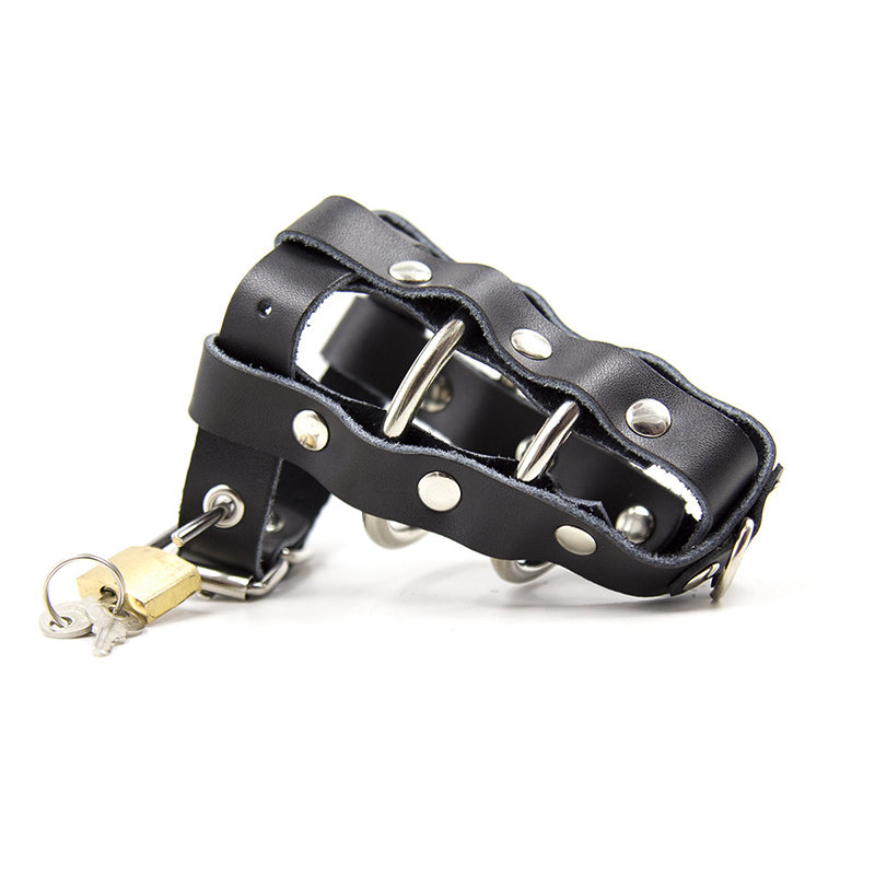 Strict Leather Cock Cage with Lock