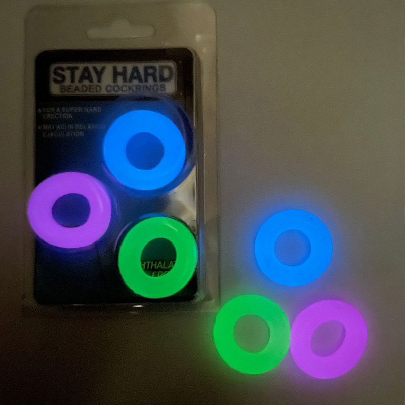 3-Piece Luminous Cock Rings Kit