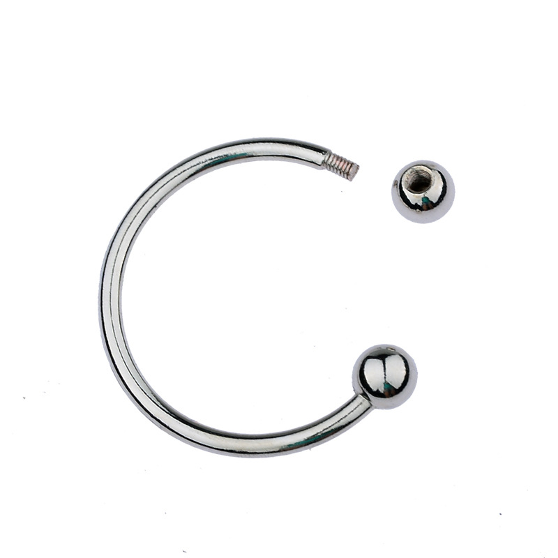 Opening Cock Ring with 2 Removable Beads