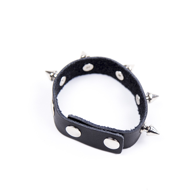 Spiked Strict Leather Cock Ring