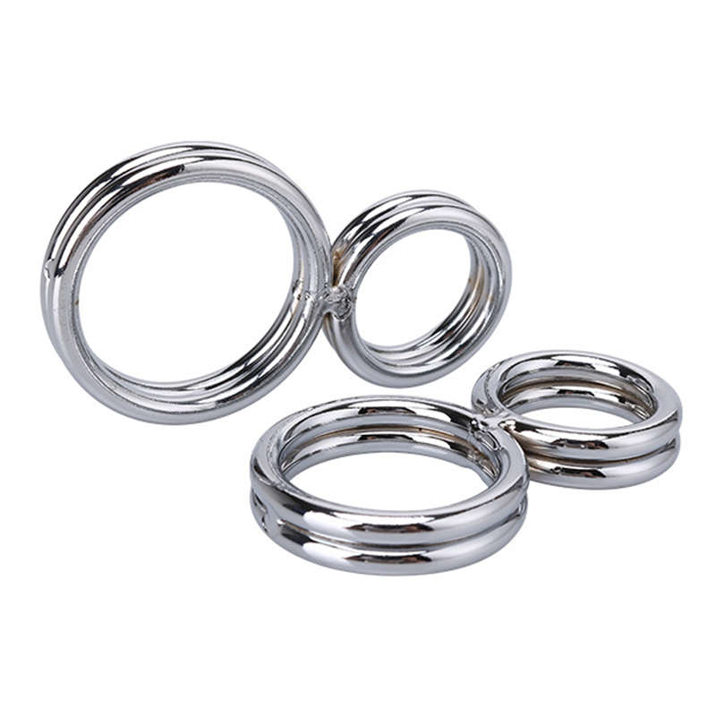 Steel Double Cock Ring