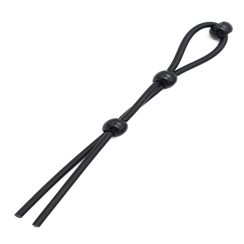 Three Beads Lock Cock Silicone Rope