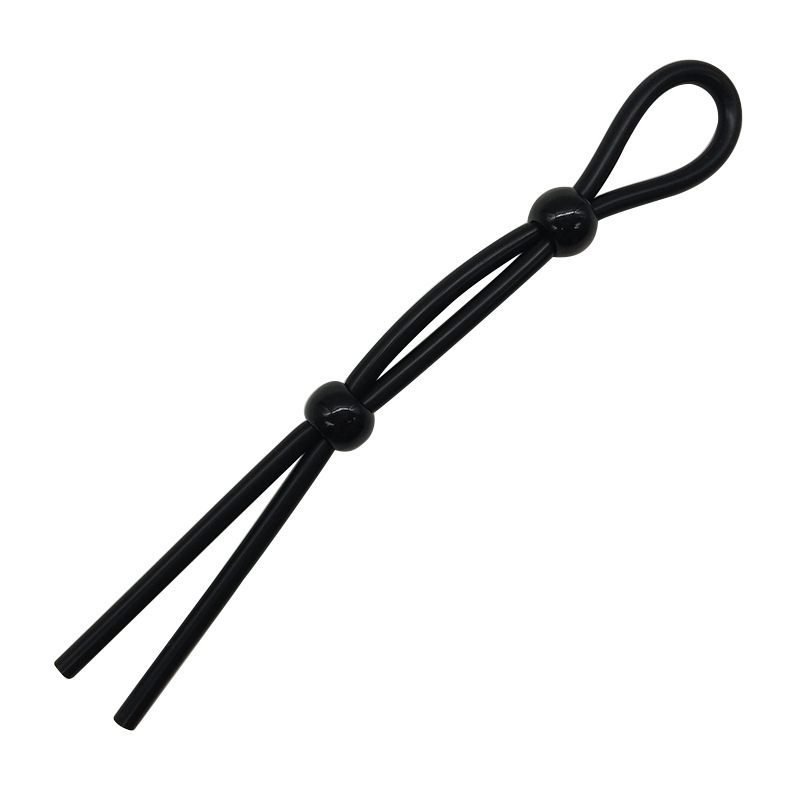 Two Beads Lock Cock Silicone Rope
