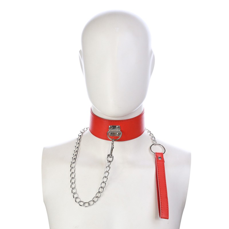 PU Leather Collar with Leash