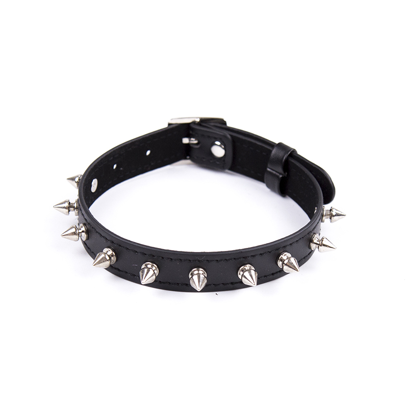 PU Leather Collar with Spikes