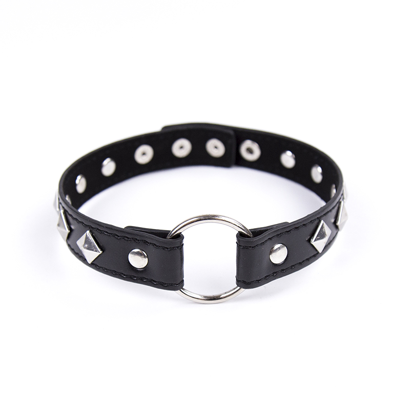 Ring Connect PU Leather Collar