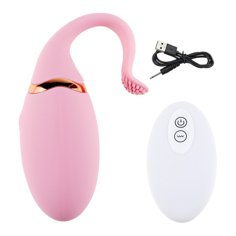 Curved Tail Remote Control Egg Vibrator 