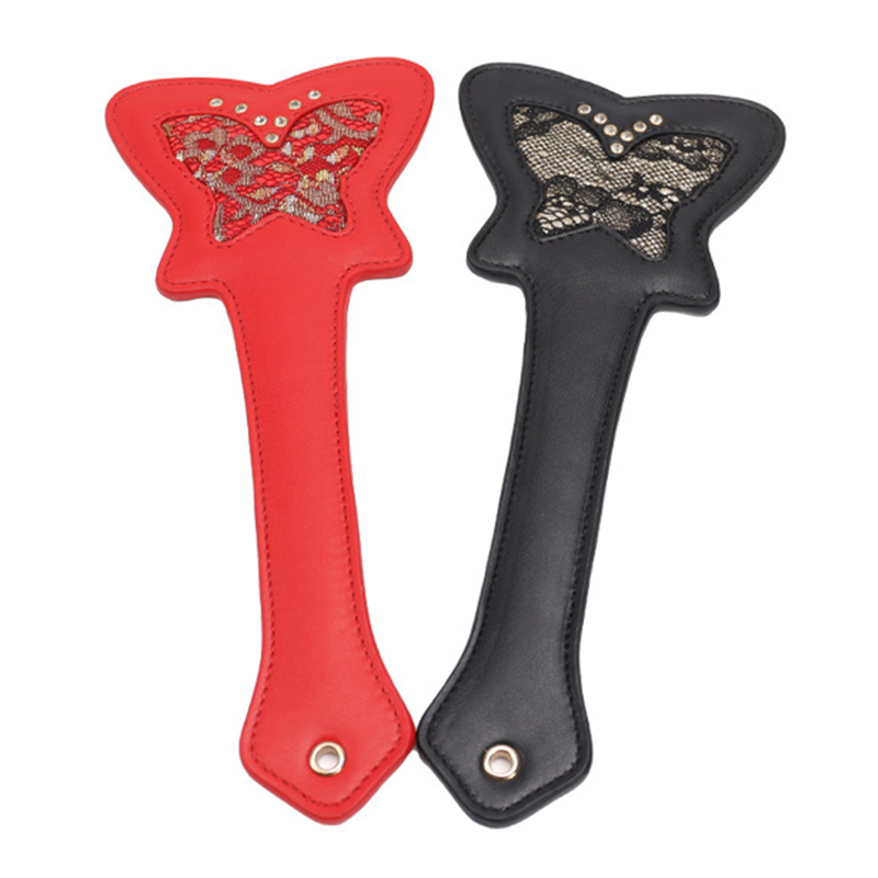 PU Leather Paddle - Lace Butterfly