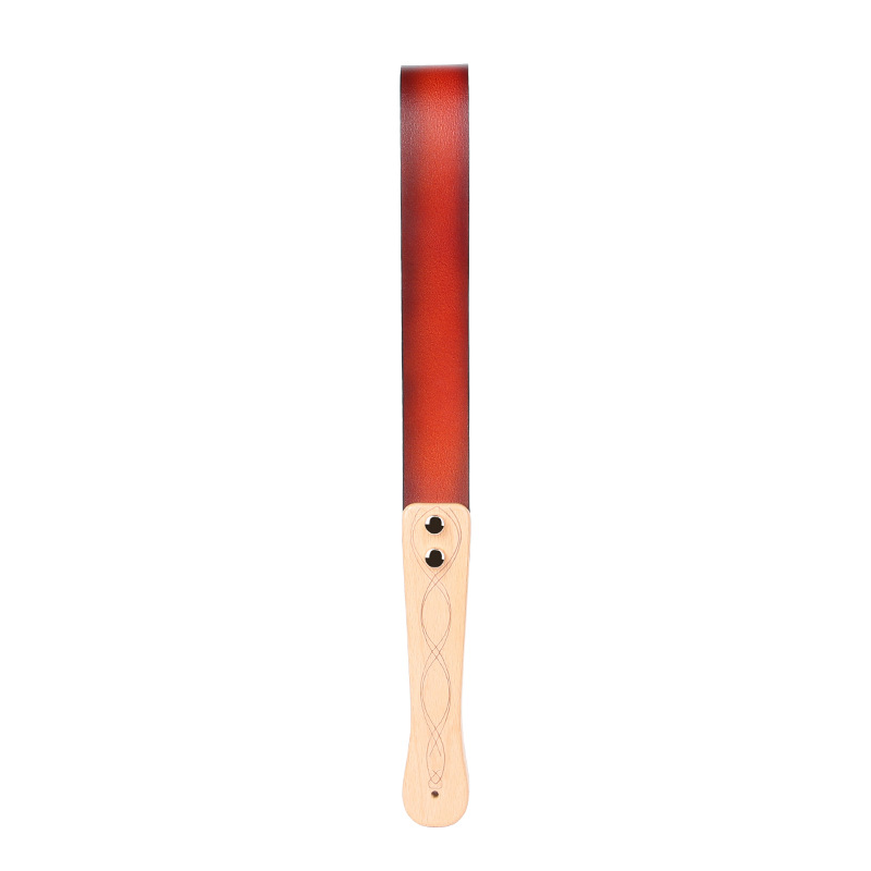 Wood Handle Strict Leather Paddle