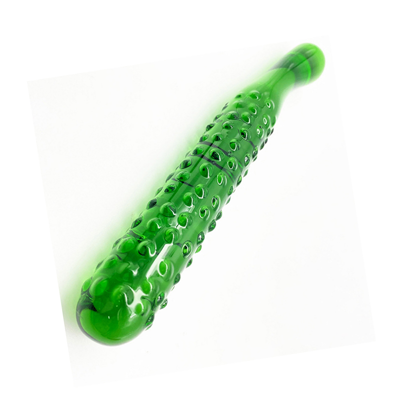 Cucumber Glass Anal Plug
