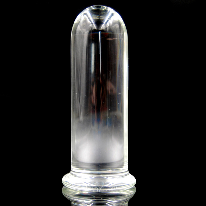Glass Cylinder Anal Plug - 50mm