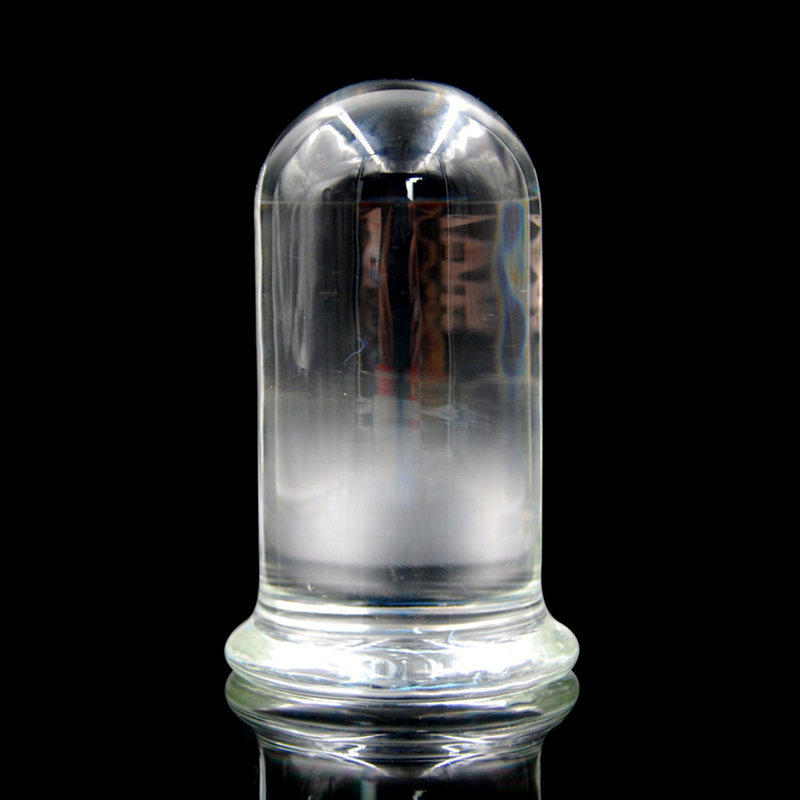 Glass Cylinder Anal Plug - 60mm