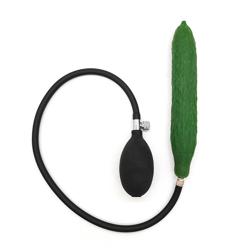 Fruit Inflatable Anal Plug - Cucumber