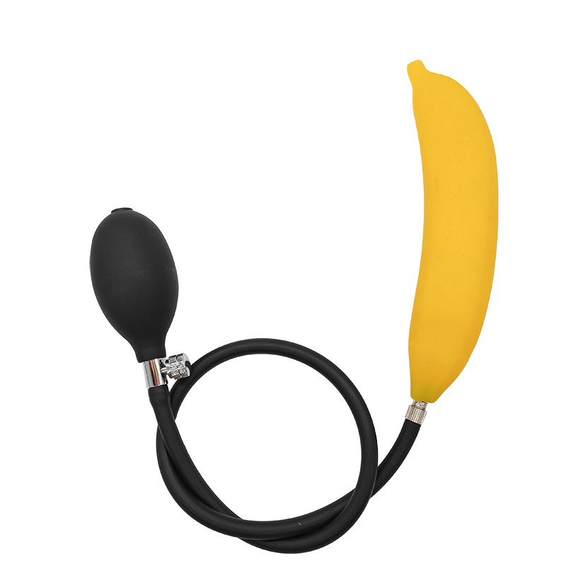 Fruit Inflatable Anal Plug - Banana