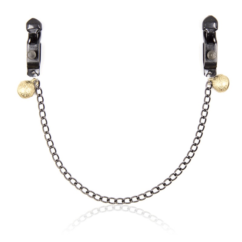 Metal Screw Nipple Clamps Chain and Bells