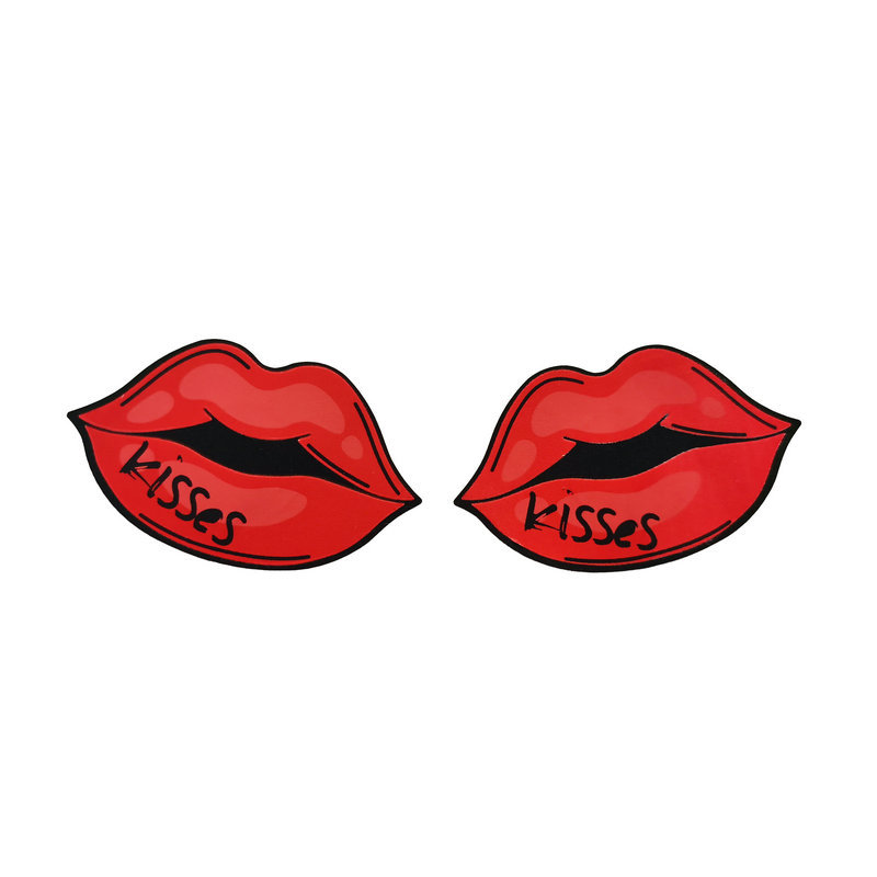 Red Lip Nipple Sticker