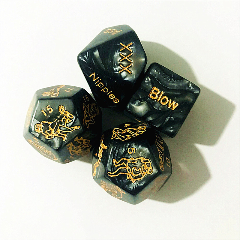 4 Pieces Marbling Dices Set