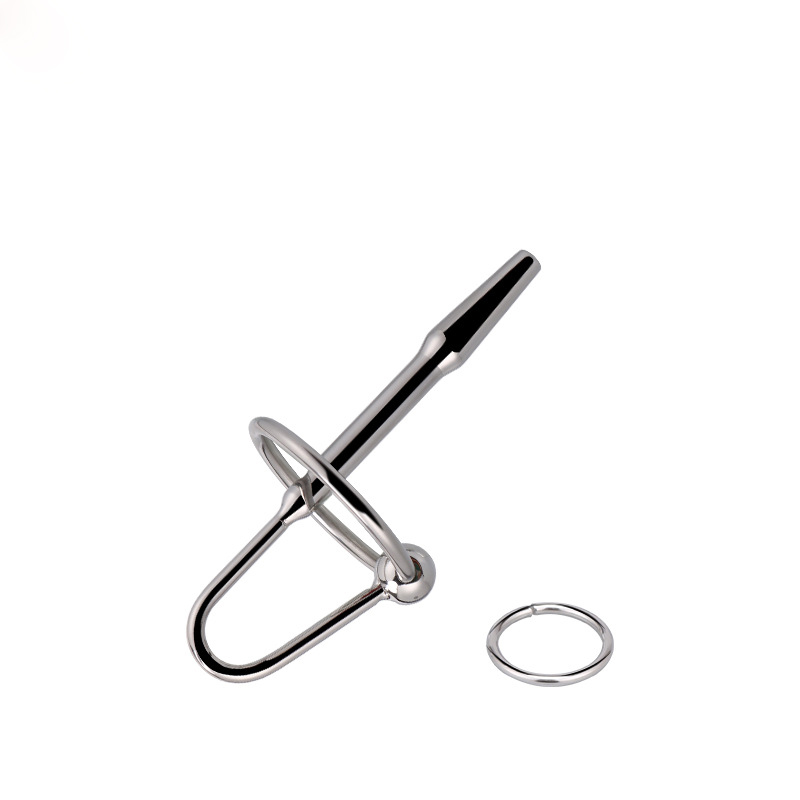 Stainless Steel Penis Plug with Glans Ring