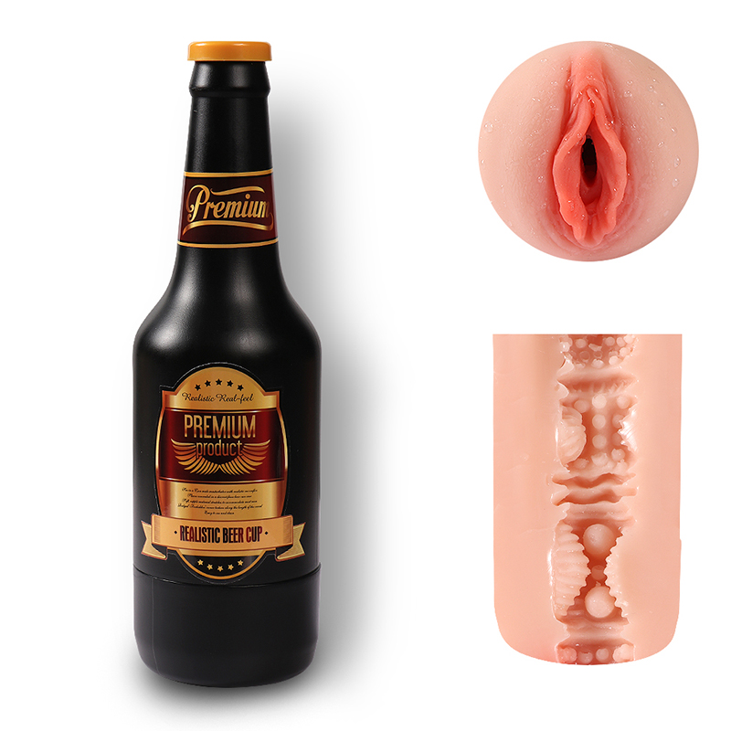 Beer Bottle Pussy Masturbator Cup