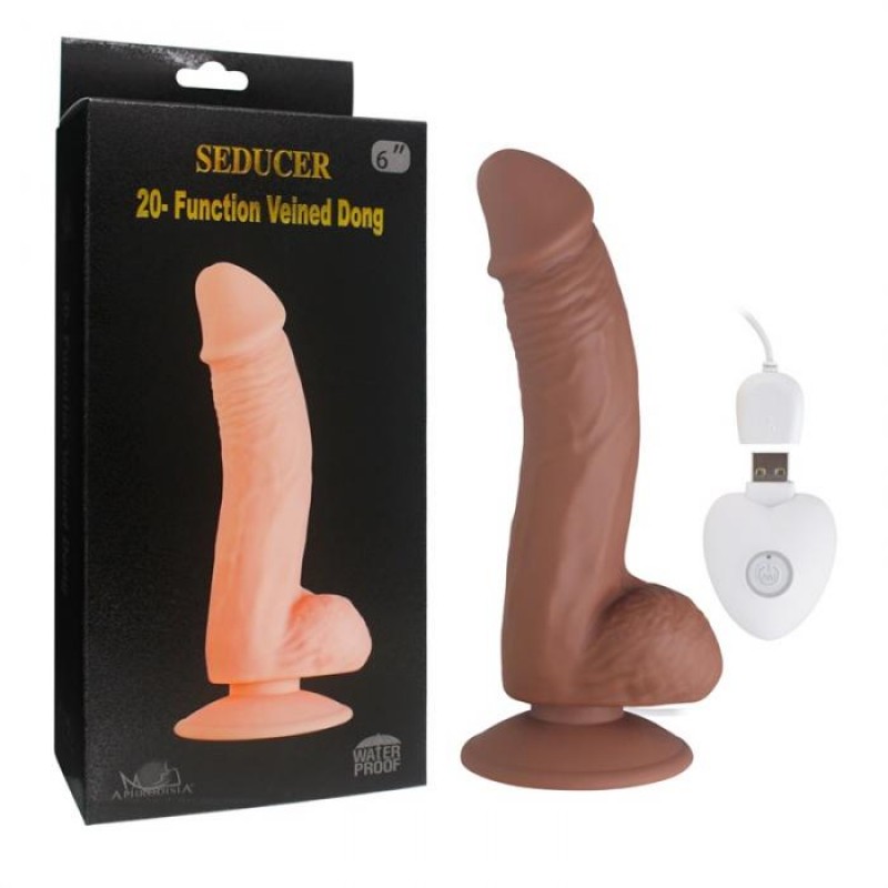 Veined Dong - 6 Inch 20 Vibrating Modes Realistic Dildo