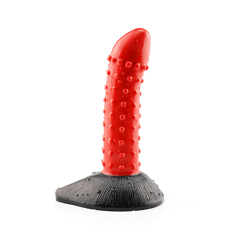 Spiked Silicone Dildo in Red