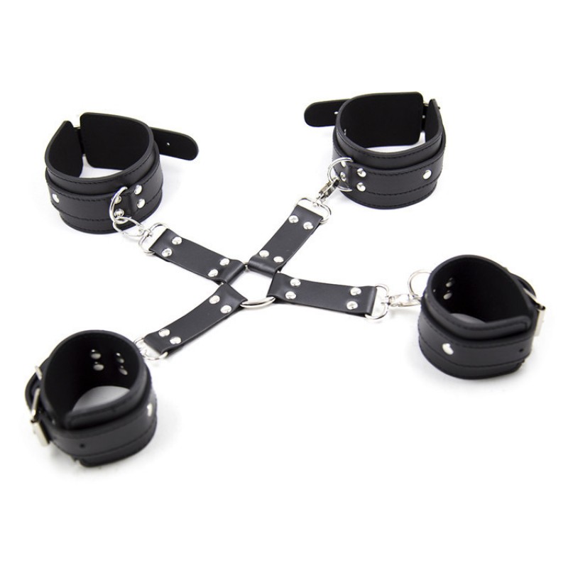 PU Cross Hand and Ankle Cuffs Kit