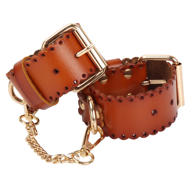 Genuine Leather Handcuffs